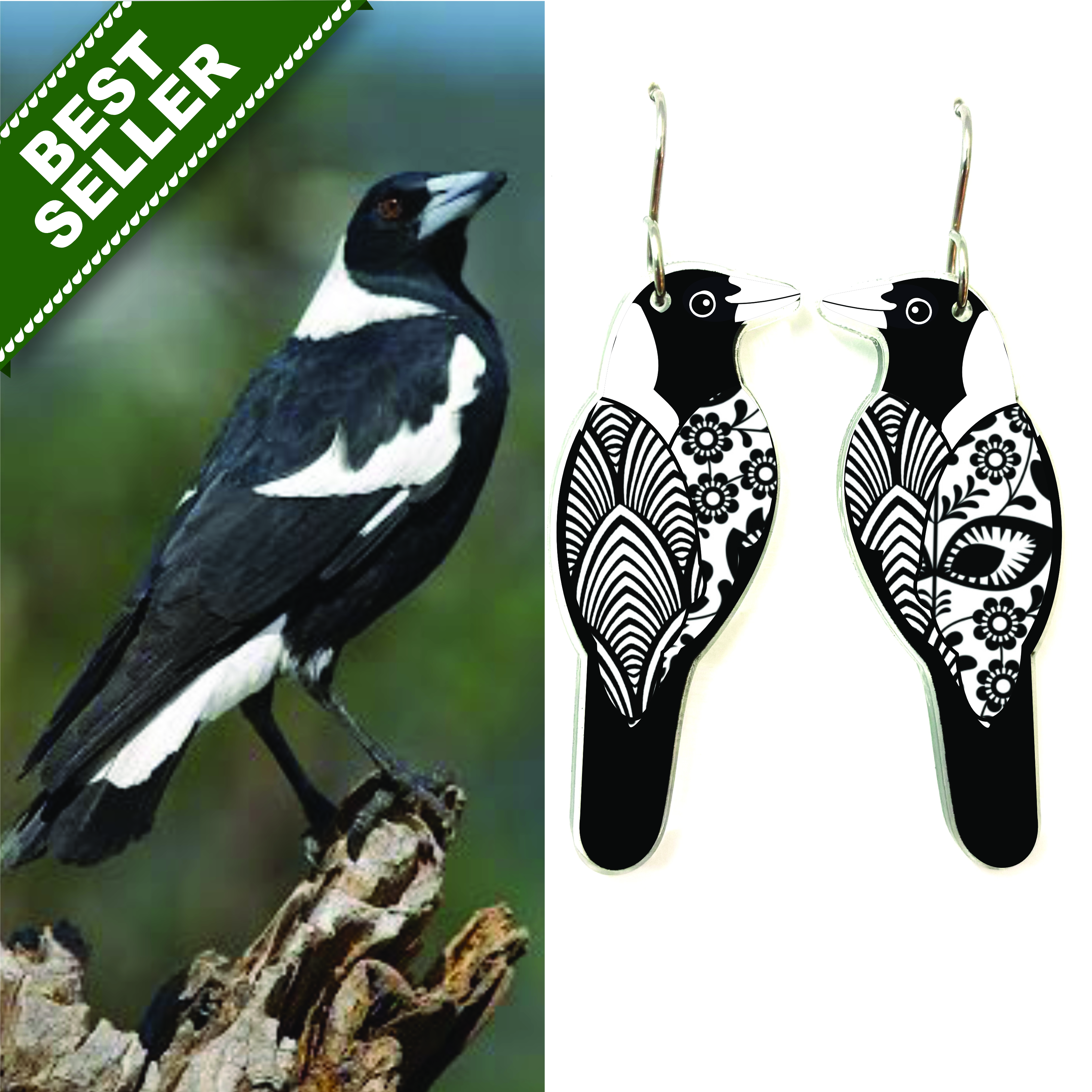 Magpie Earrings