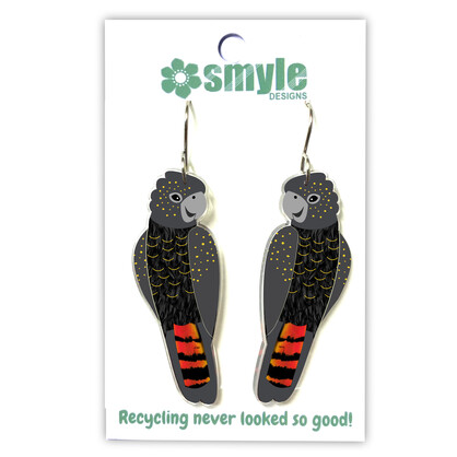 Black Cockatoo Earrings