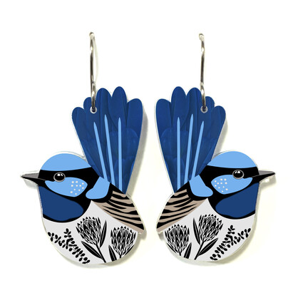 Fairy Wren Earrings