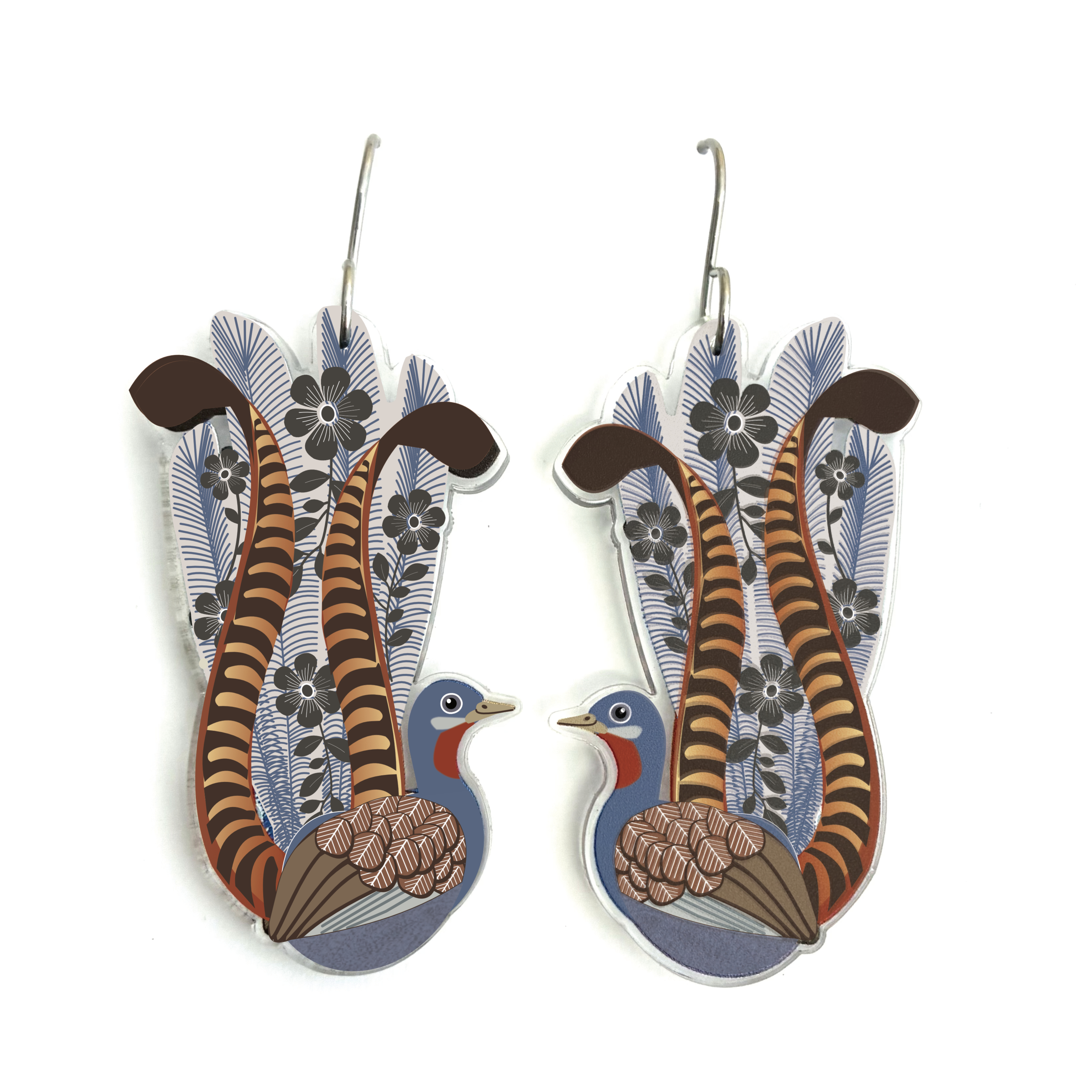 Superb Lyrebird Earrings
