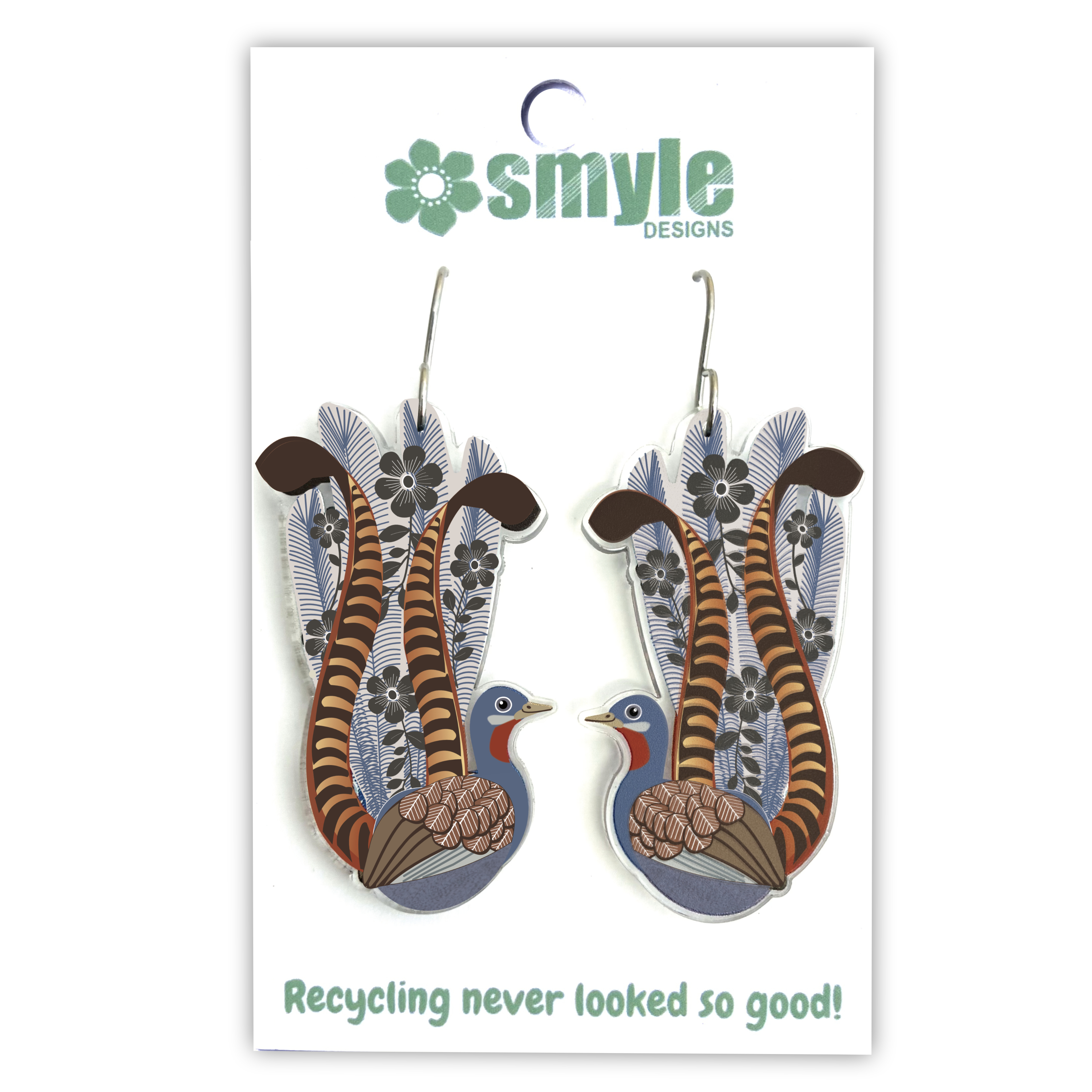 Superb Lyrebird Earrings