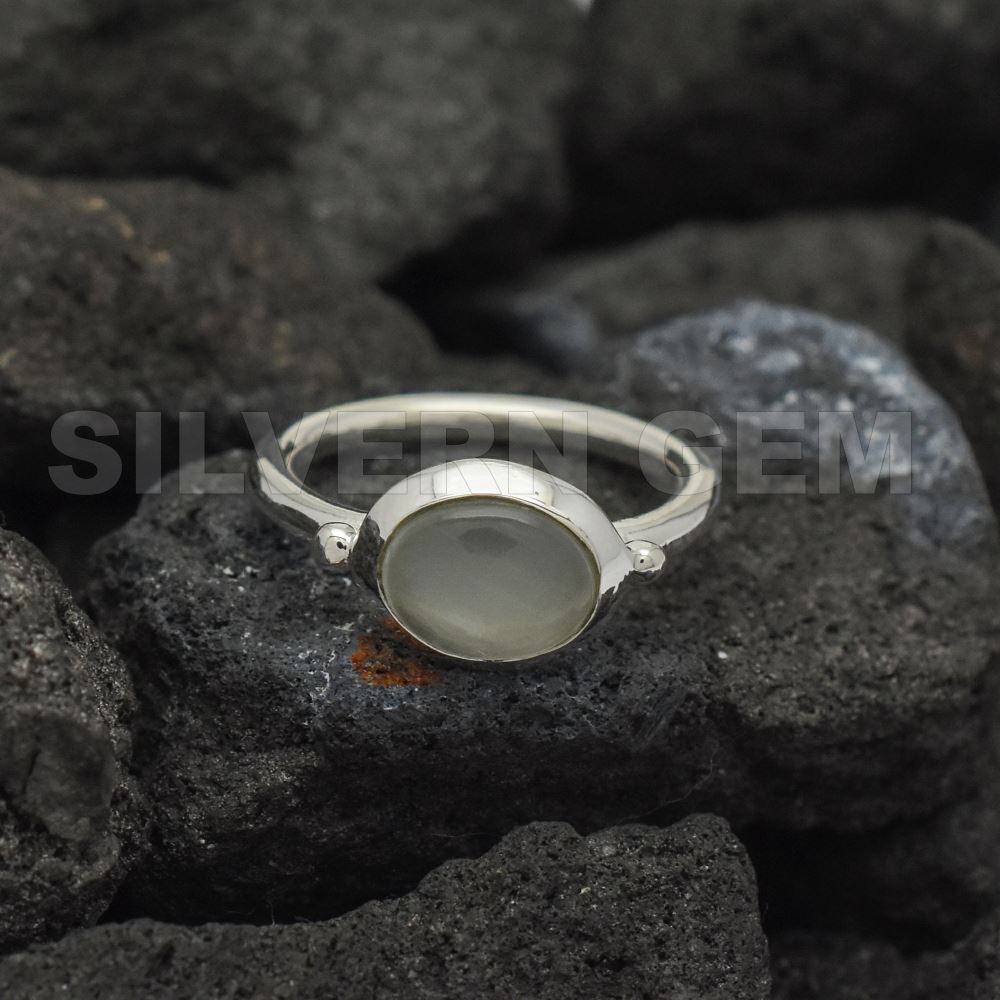 Aquamarine Oval Shape Ring.