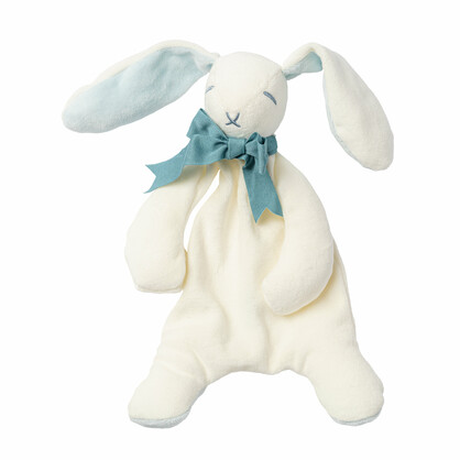 Gift Boxed Organic Newborn Baby Comforter Blue Bunny