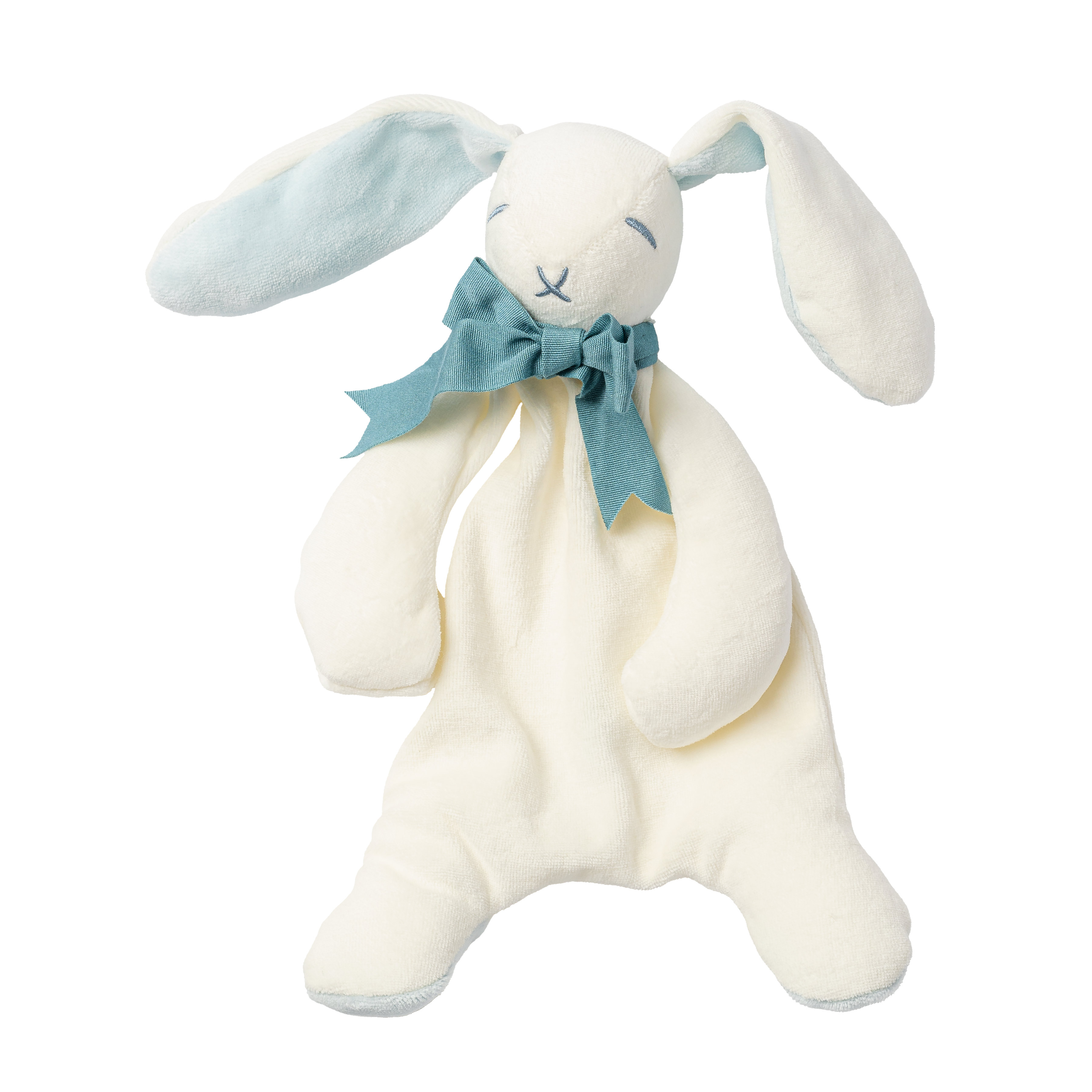 Gift Boxed Organic Newborn Baby Comforter Blue Bunny