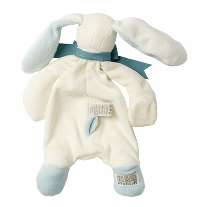 Backing Card Organic Newborn Comforter Toy Blue Bunny