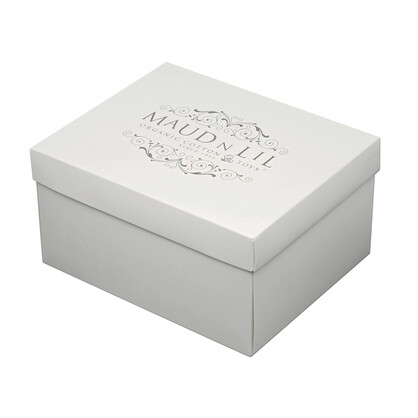 Gift Boxed Organic Fluffy Soft Toy White Elephant