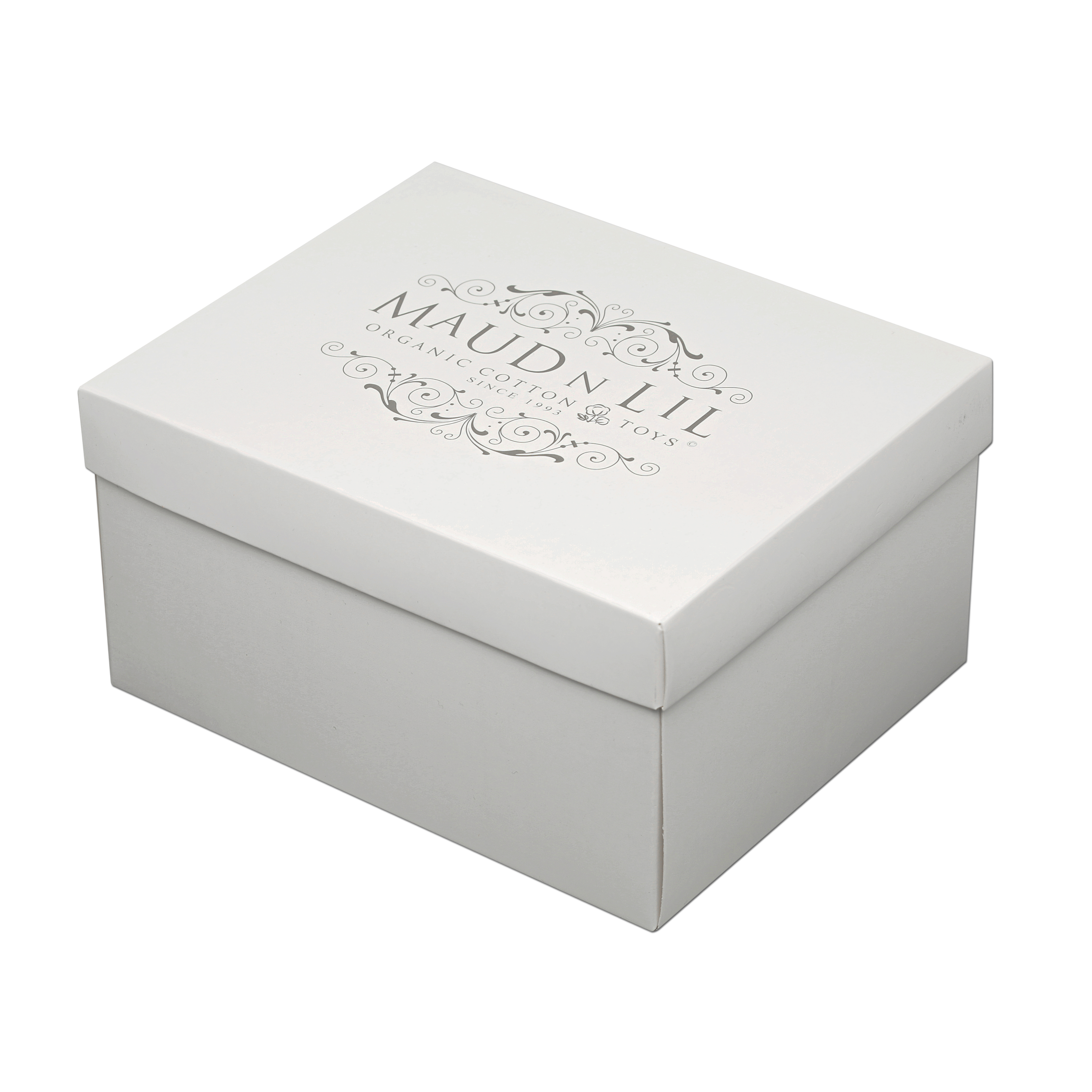 Gift Boxed Organic Fluffy Soft Toy White Elephant