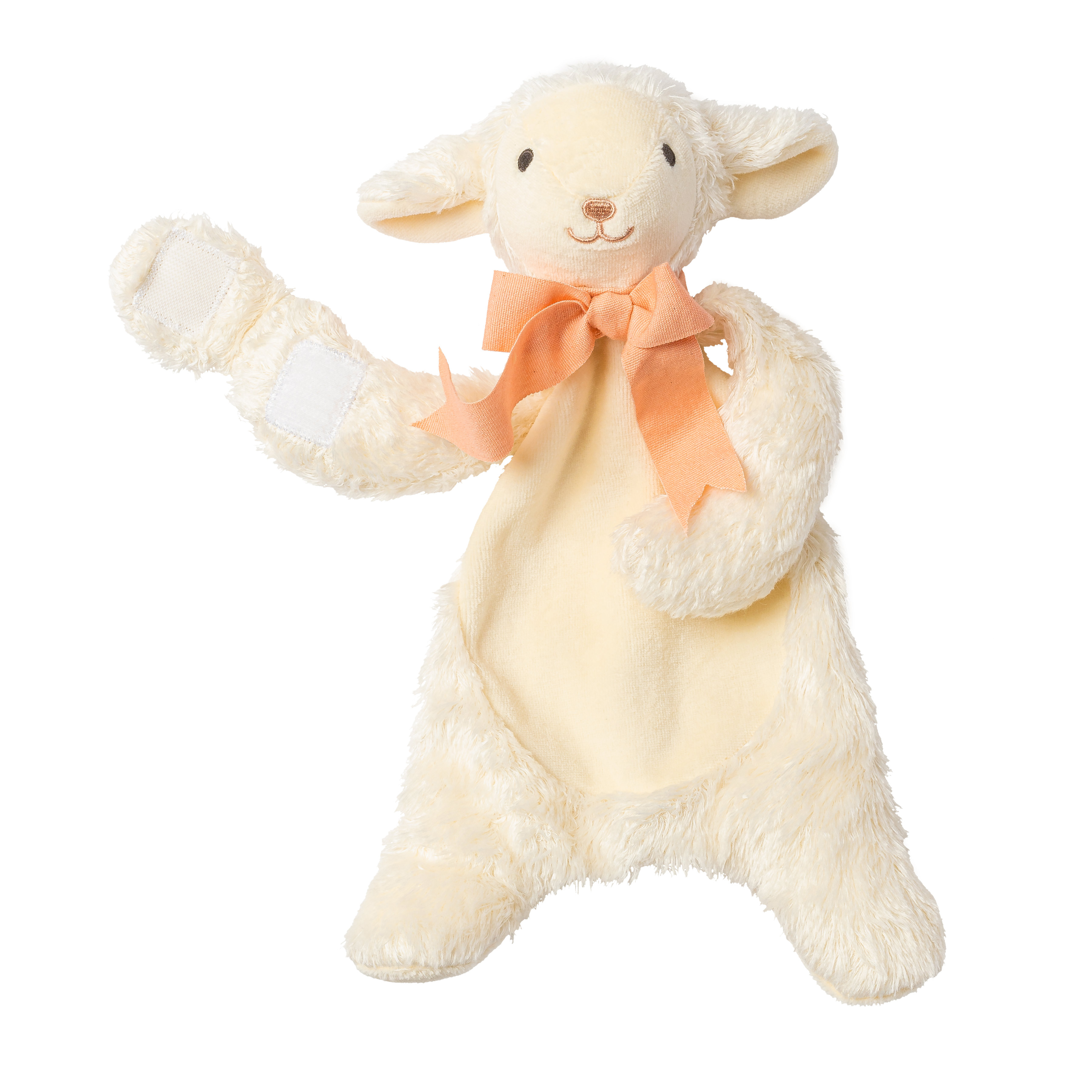 Gift Boxed Organic Fluffy Lamb Comforter - White/ Peach