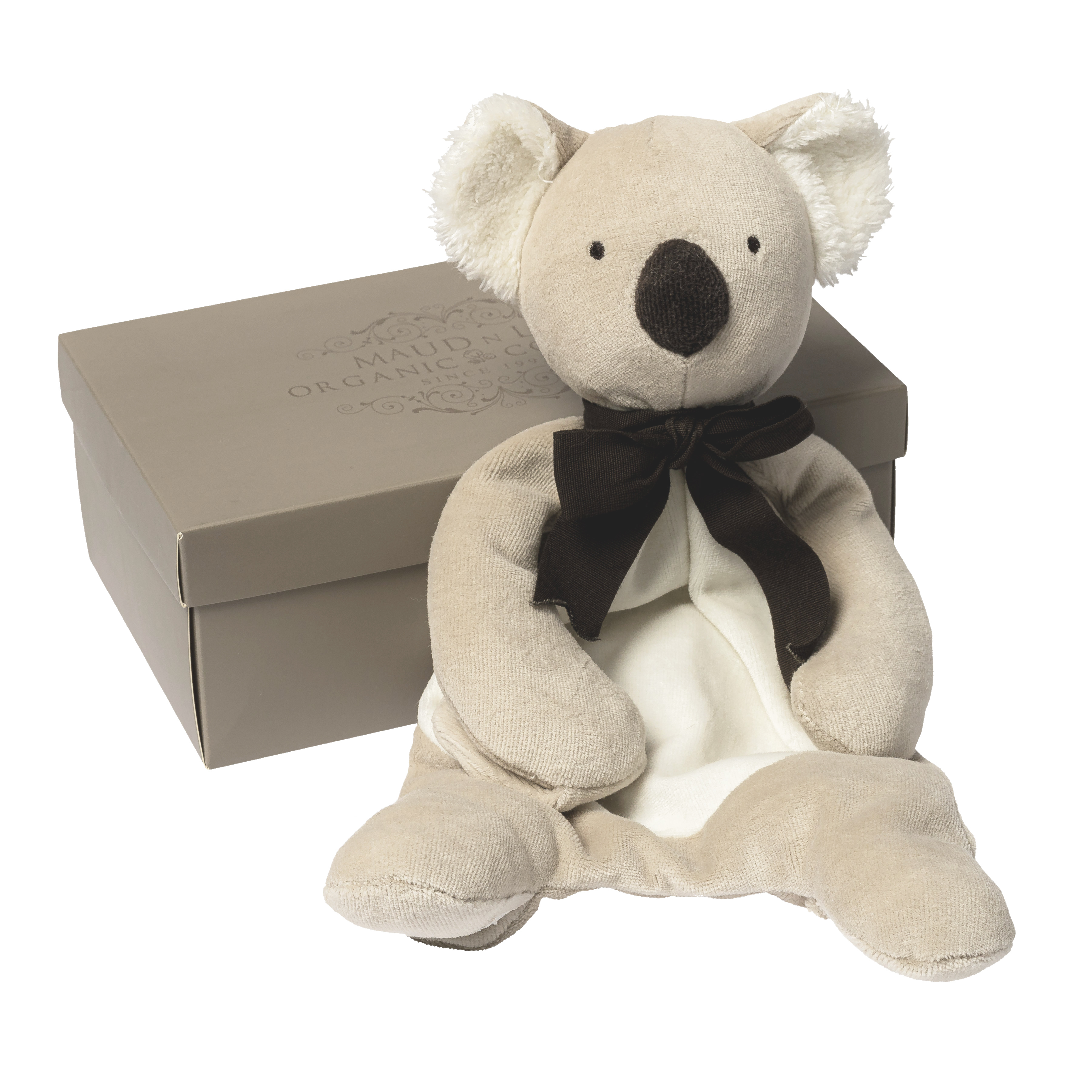 Gift Boxed Organic Koala Comforter - white/ grey