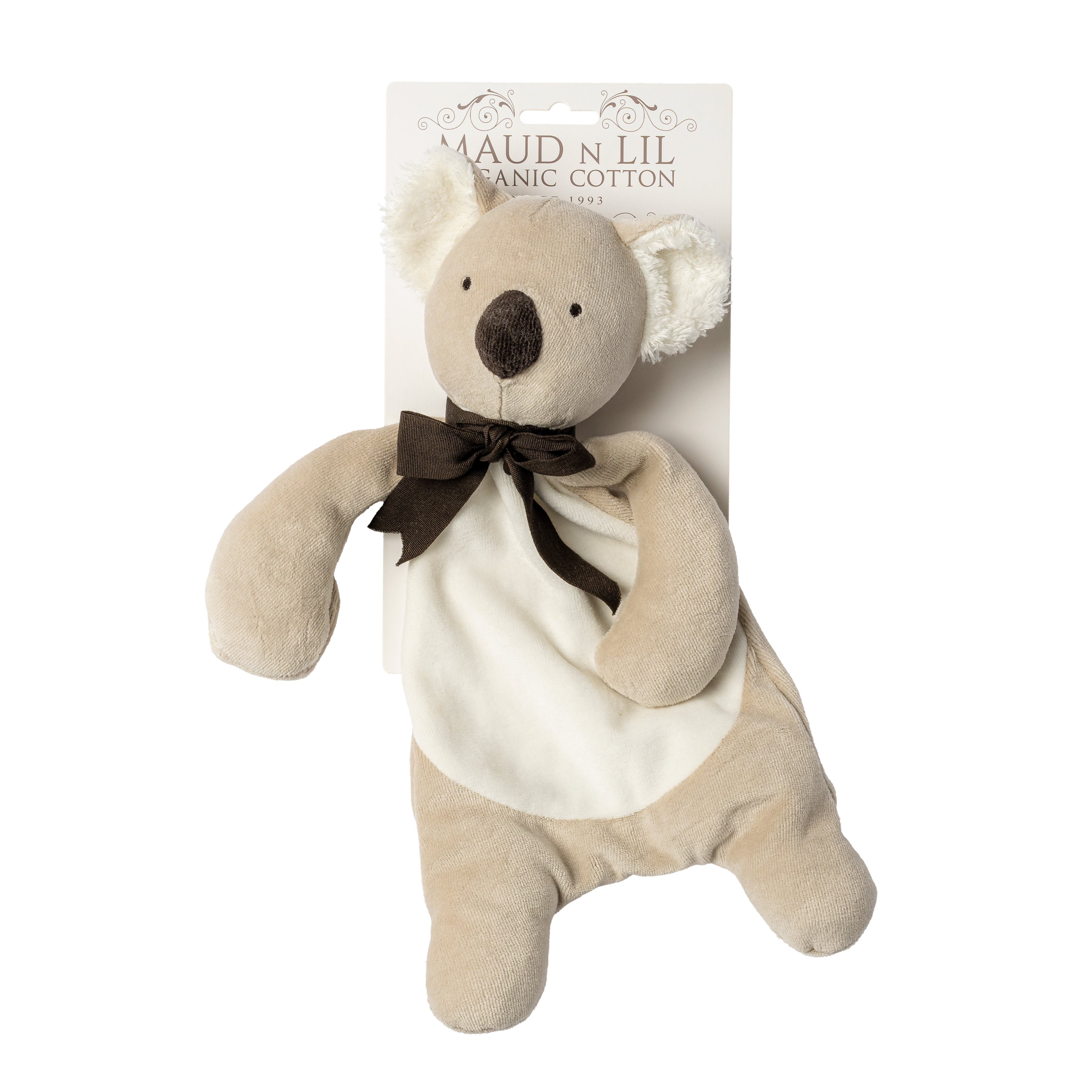 Backing Card Organic Koala Comforter - white/grey