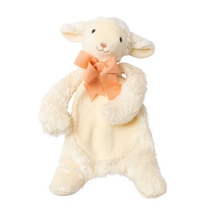 Backing Card Organic Lamb Comforter white/ peach