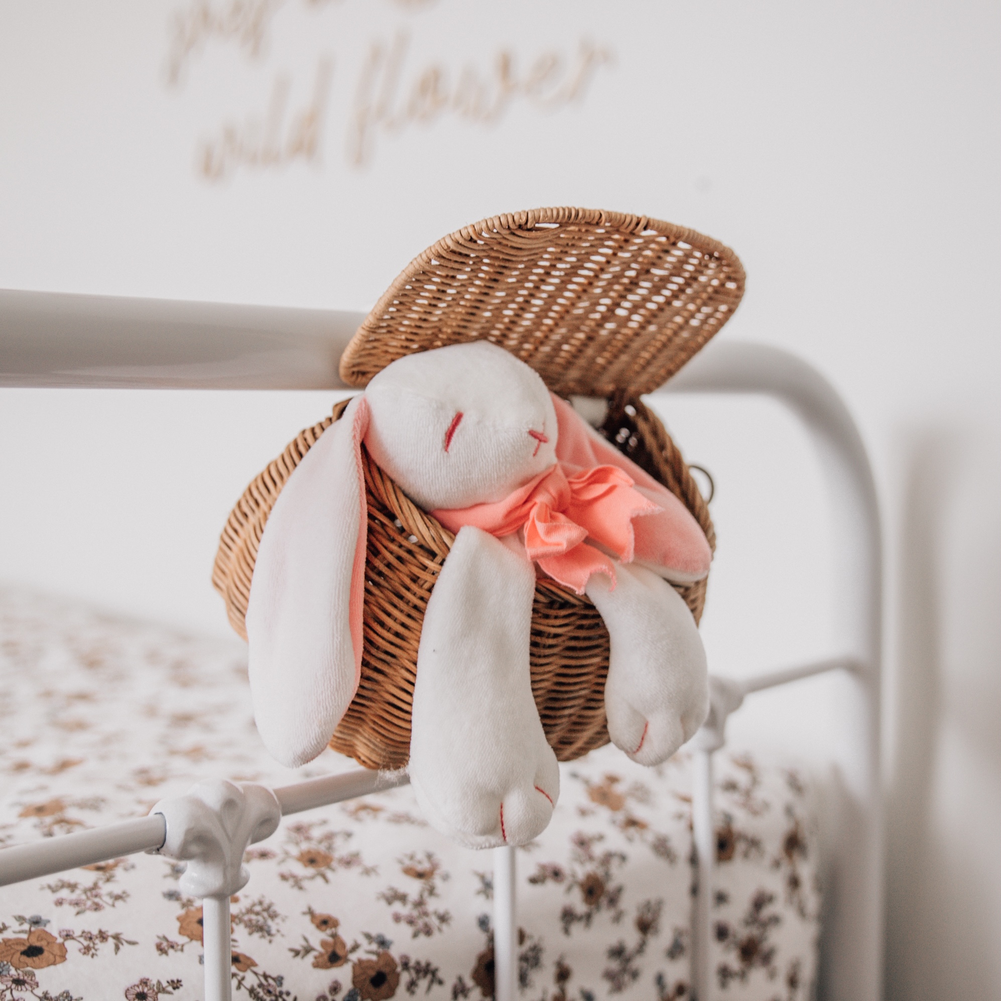 Gift Boxed Organic Newborn Soft Toy Comforter Pink Bunny