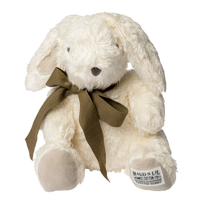 Gift Boxed Organic Fluffy Soft Toy White Bunny