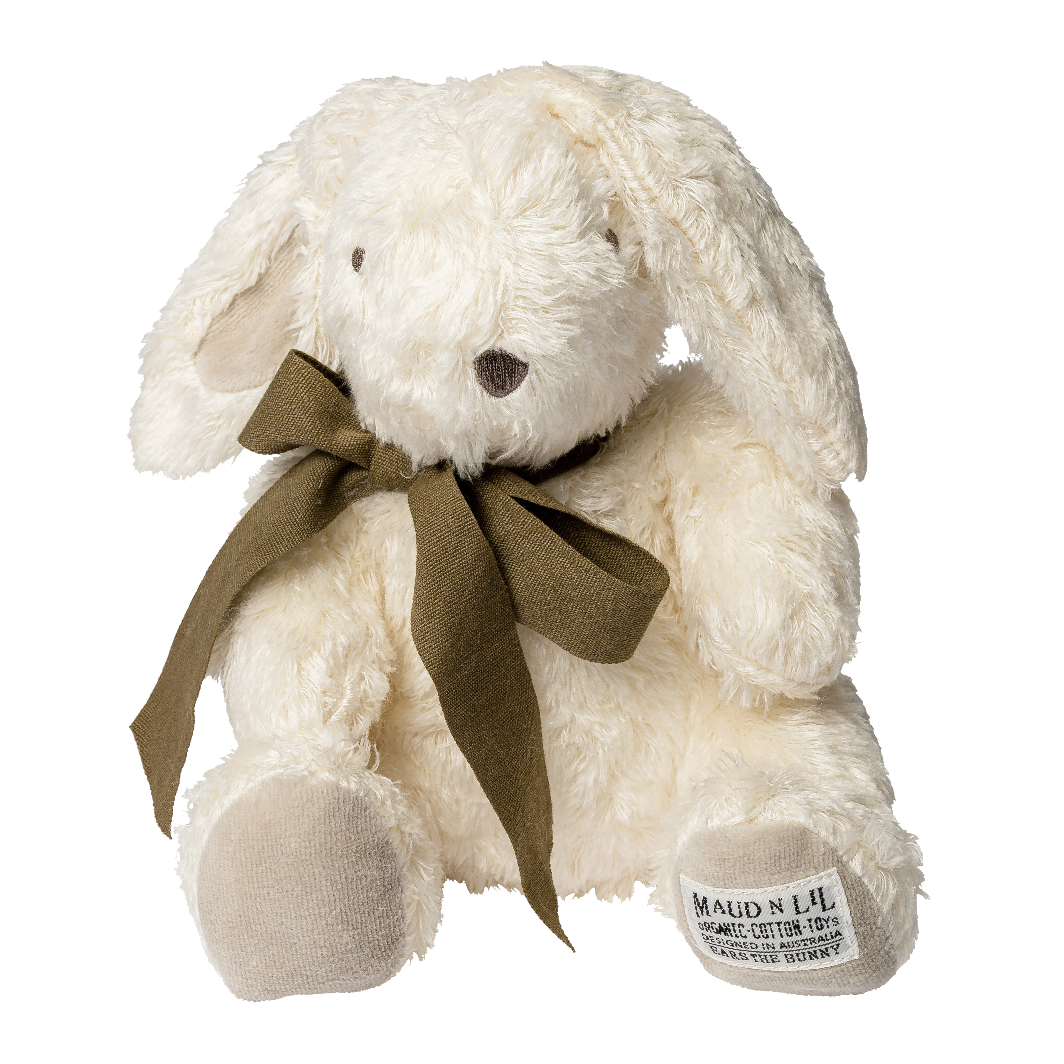 Gift Boxed Organic Fluffy Soft Toy White Bunny