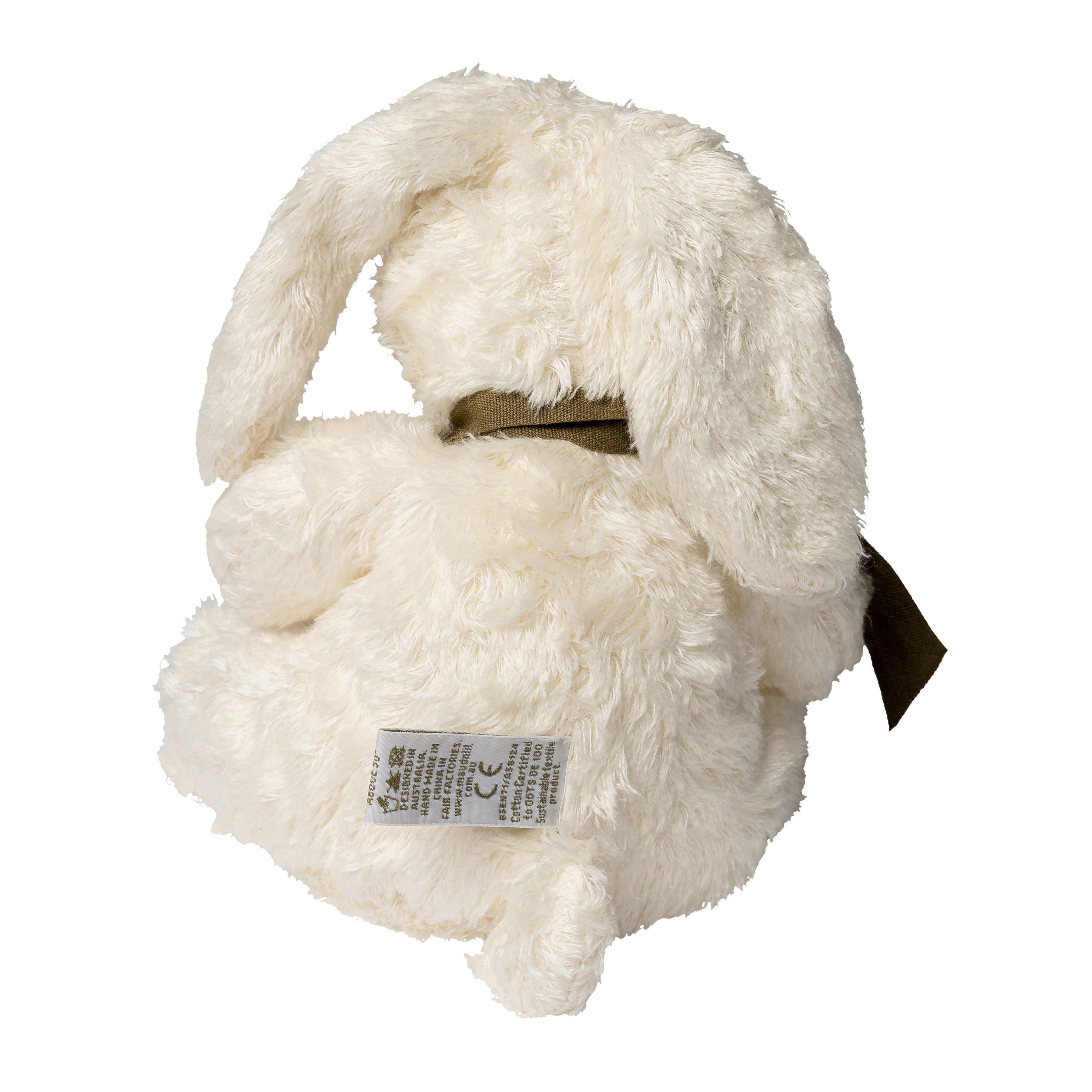 Gift Boxed Organic Fluffy Soft Toy White Bunny