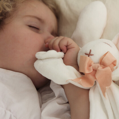 Gift Boxed Organic Newborn Soft Toy Comforter Pink Bunny