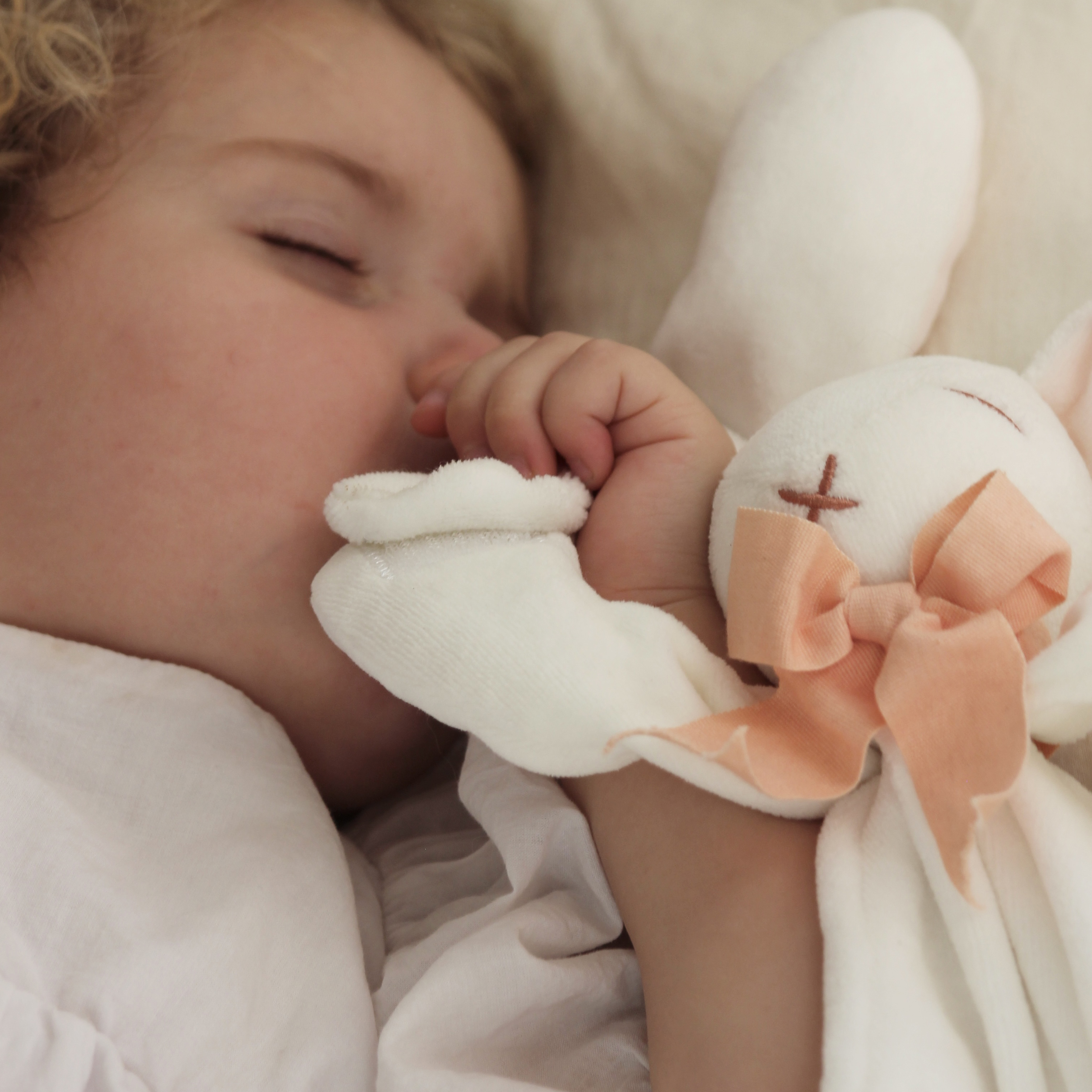 Gift Boxed Organic Newborn Soft Toy Comforter Pink Bunny