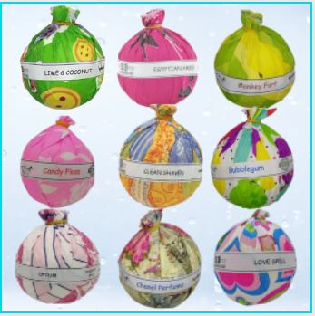 5 LARGE BATH BOMBS GIFT BAG