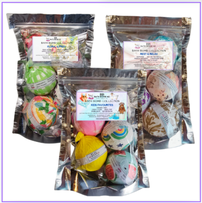 5 LARGE BATH BOMBS GIFT BAG