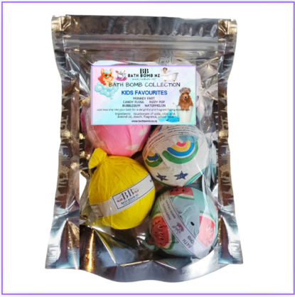 5 LARGE BATH BOMBS GIFT BAG