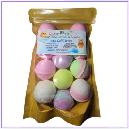 GIft Bag 12 Bath Bombs - Kids Favourites