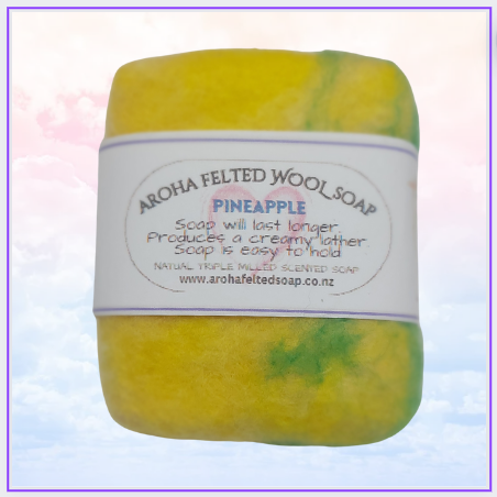 Felted Soap - Pineapple