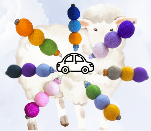 Woolly Balls Car Diffusers x 50 sets