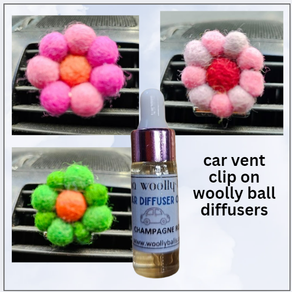 Woolly Balls Car Diffusers x 25 sets