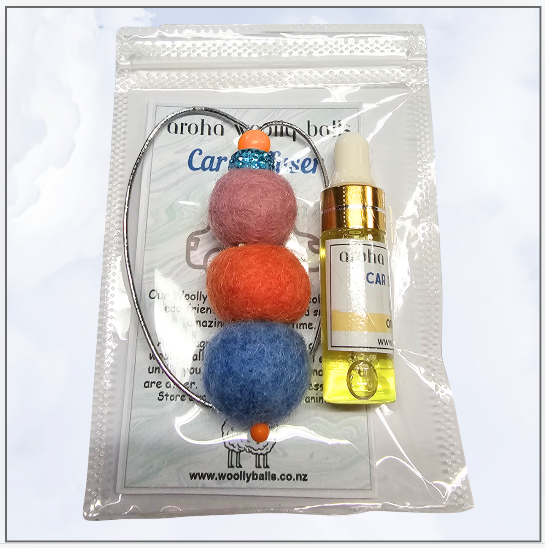 Woolly Ball Car Diffusers x 5 sets