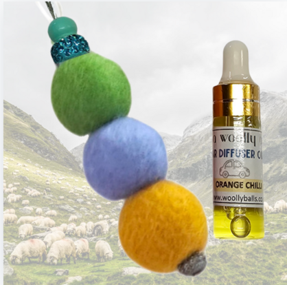 Woolly Balls Car Diffusers x 50 sets
