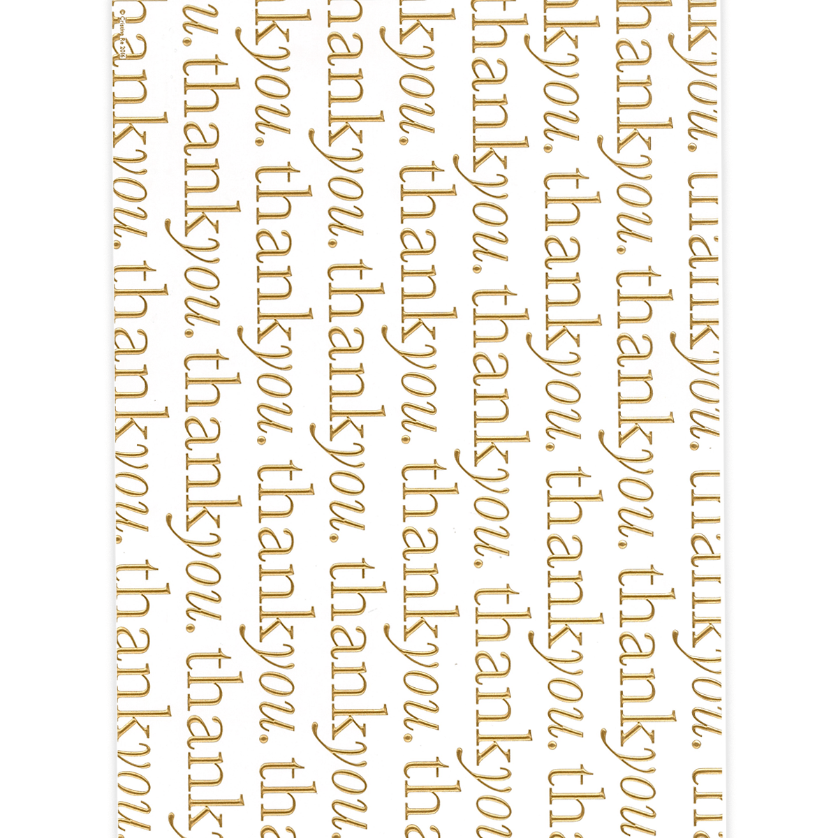 Cristina Re - A4 Paper - Thank You Gold (5 Pack)