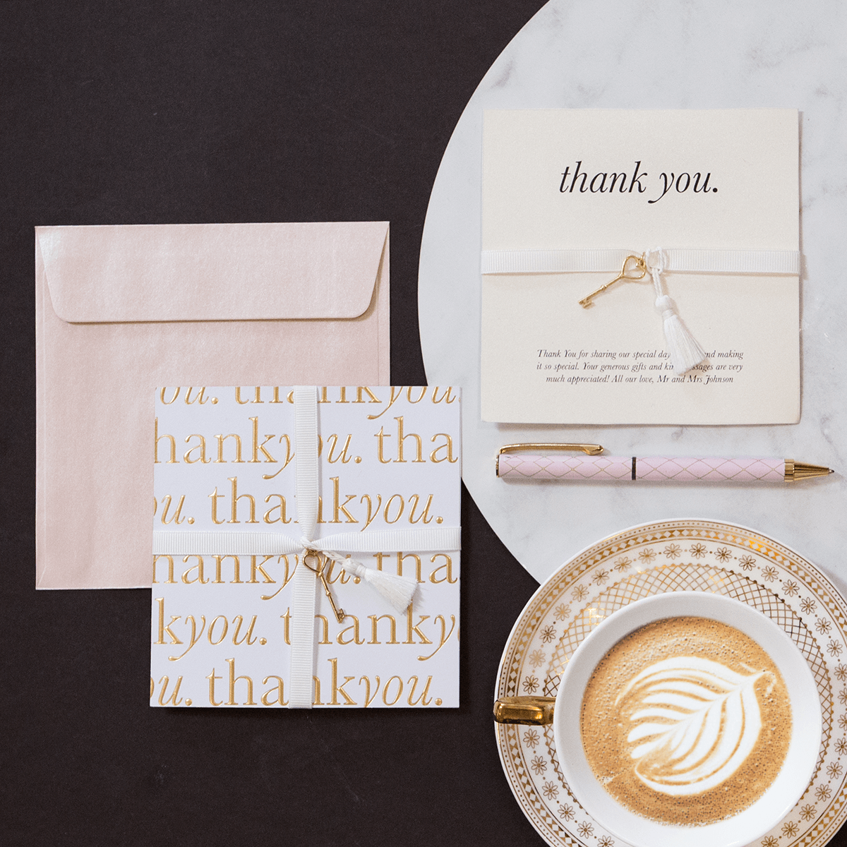 Cristina Re - A4 Paper - Thank You Gold (5 Pack)