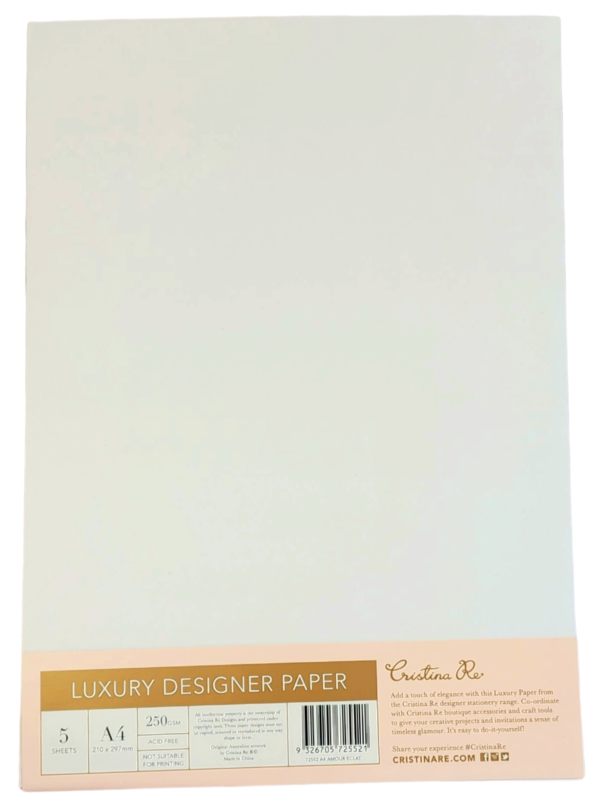 Cristina Re - A4 Paper - Amour Eclat (5 Pack)