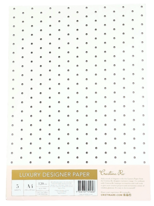 Cristina Re - A4 Paper - Solar Two Sided Perforated (5 Pack)