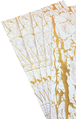 Cristina Re - A4 Paper - Crystalline Gold Embossed (5 Pack)