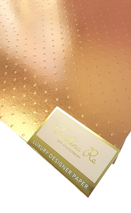 Cristina Re - A4 Paper - Studded Copper (5 Pack)