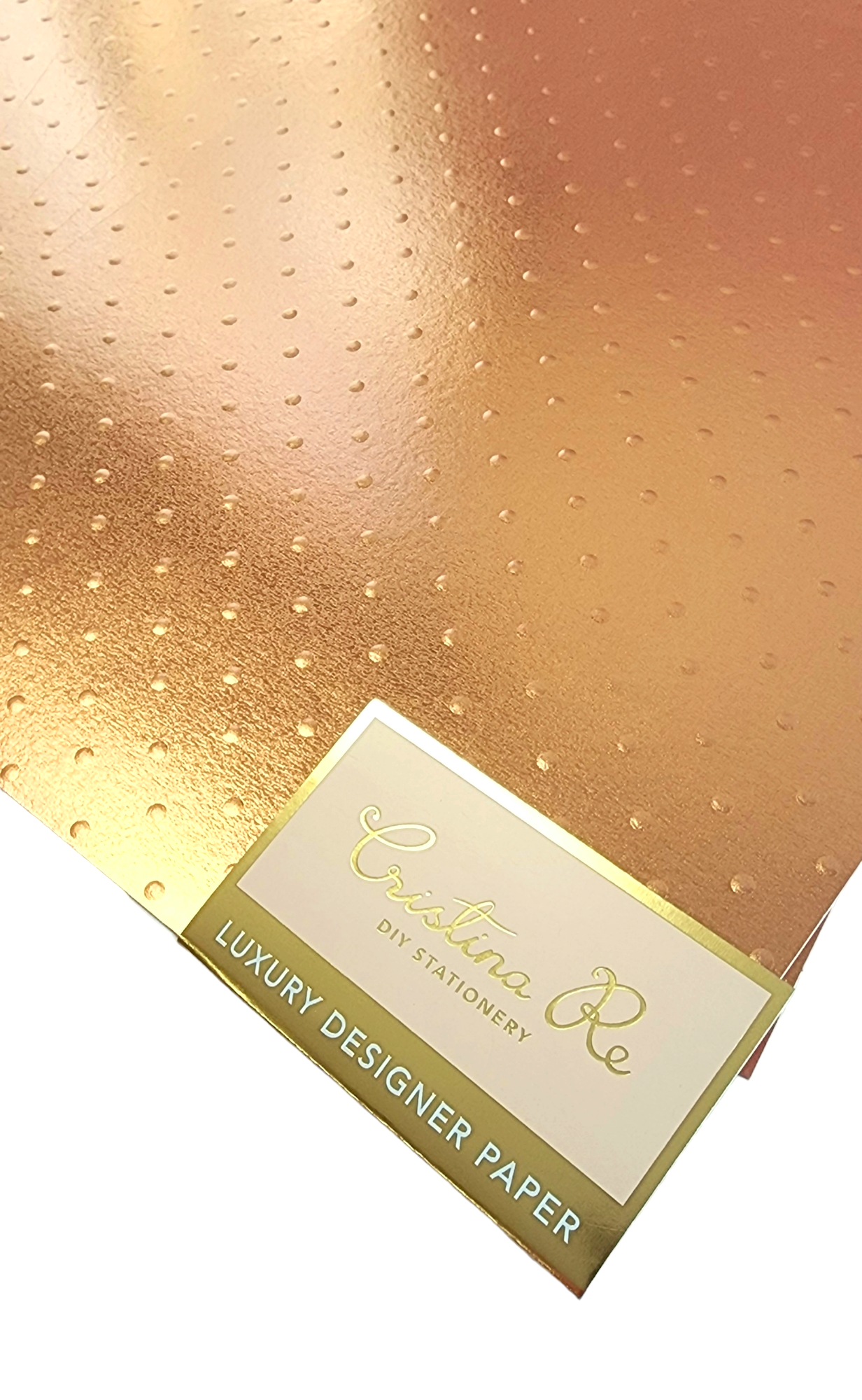 Cristina Re - A4 Paper - Studded Copper (5 Pack)