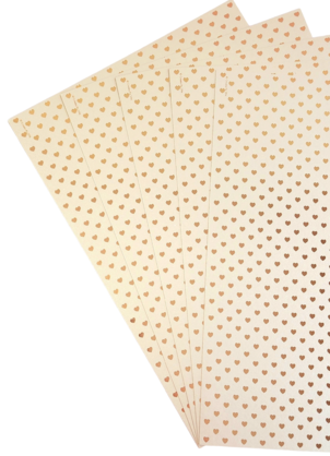 Cristina Re - A4 Paper - Rose Heart Confetti (5 Pack)