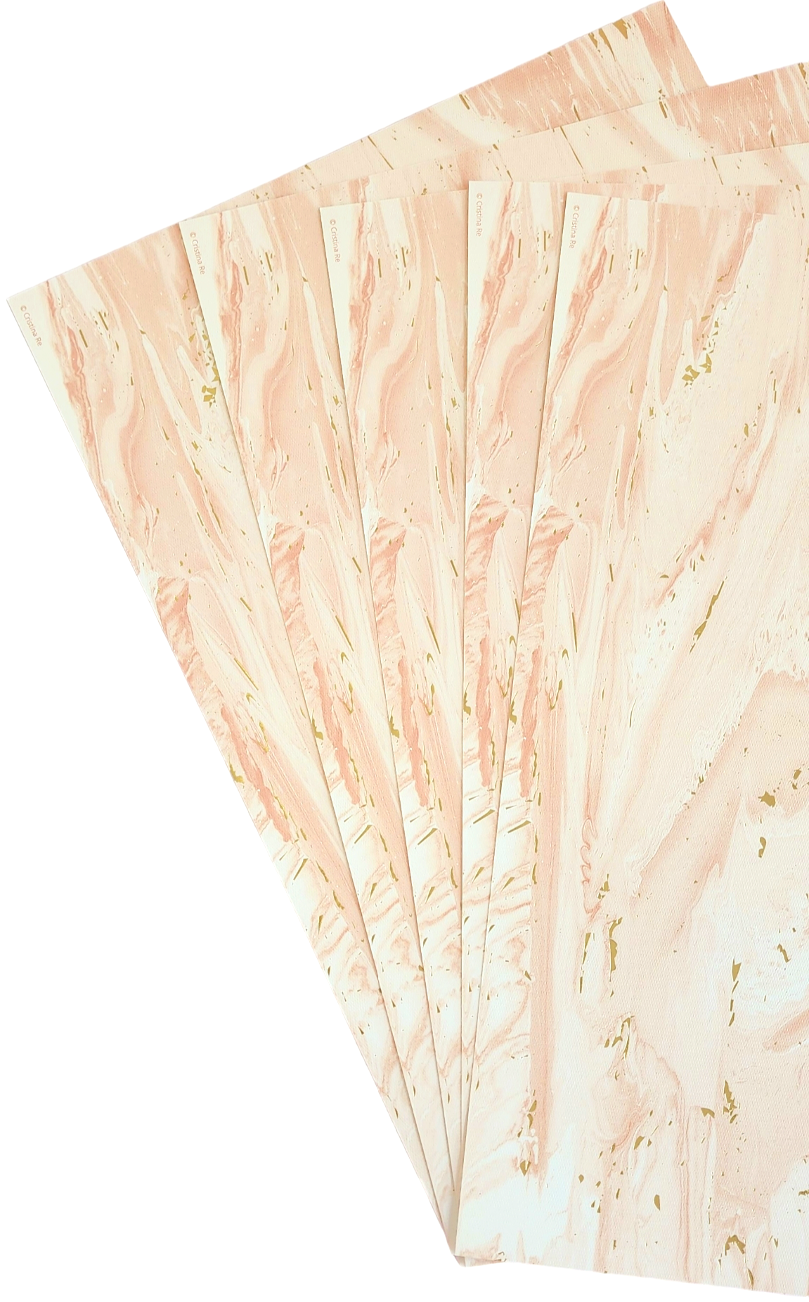Cristina Re - A4 Paper - Pink Marble Gold (5 Pack)