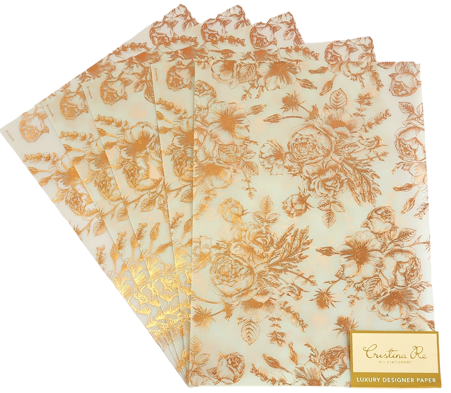 Cristina Re - A4 Paper - Botanical Floral (5 Pack)