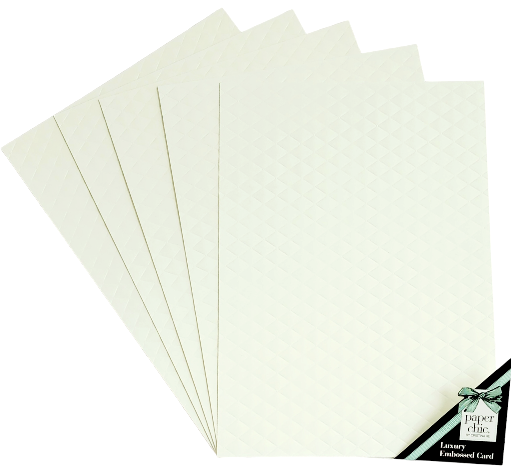 Cristina Re - A4 Paper - Embossed - Ivory (5 Pack)