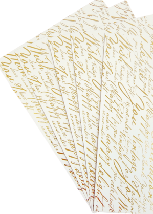 Cristina Re - A4 Paper - Calligraphy -  Gold Matte Foil (5 Pack)