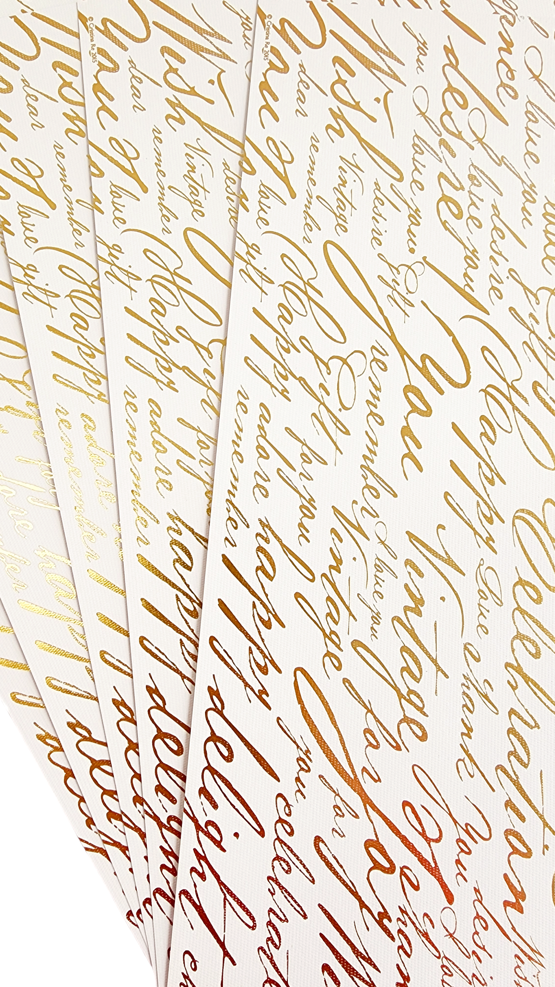 Cristina Re - A4 Paper - Calligraphy -  Gold Matte Foil (5 Pack)
