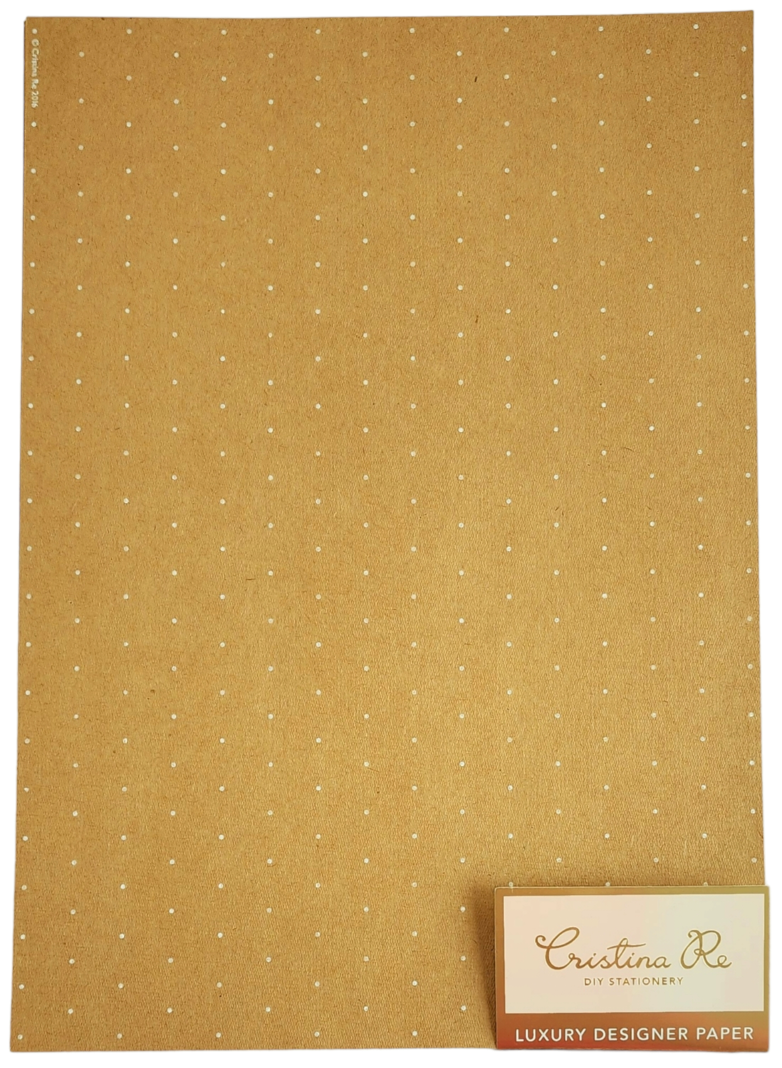 Cristina Re - A4 Paper - Petite Polka Natural (5 Pack)