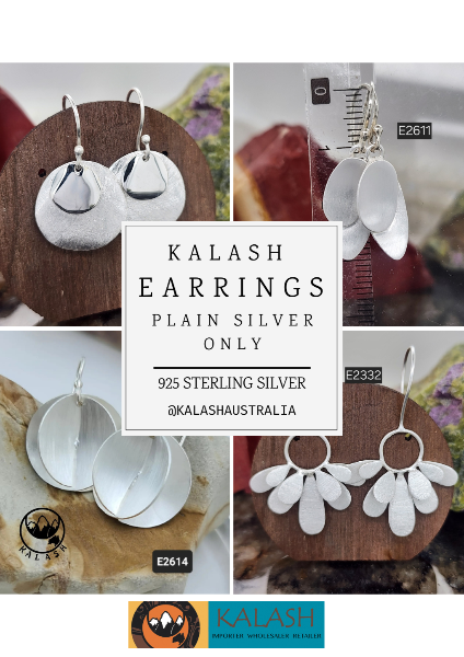 Kalash Australia Silver only Earrings