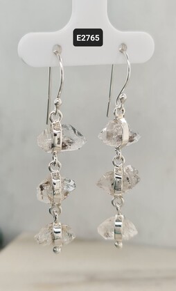 Kalash Earrings - Herkimer Diamond Earrings