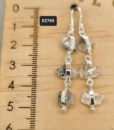 Kalash Earrings - Herkimer Diamond Earrings