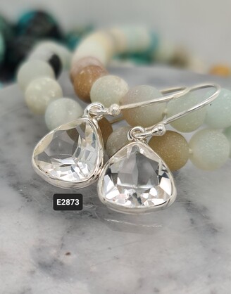 Kalash Earrings - Clear Quartz Earrings
