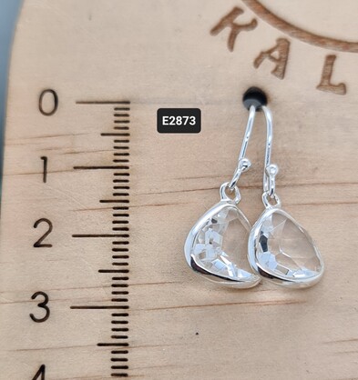 Kalash Earrings - Clear Quartz Earrings