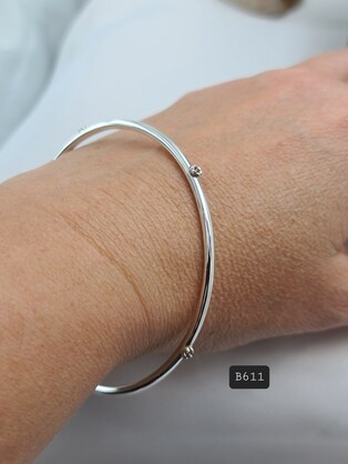 Kalash Silver Bangles